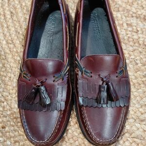 Sperry Men's Burgundy Tassel Kiltie Loafers